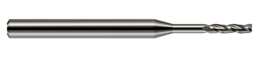 Picture of Harvey Tool 13716 Dia 1/4 LOC 1.50 OAL4.00 End Mill Standard Flute Standard Helix Carbide Uncoated Single End Square Sharp